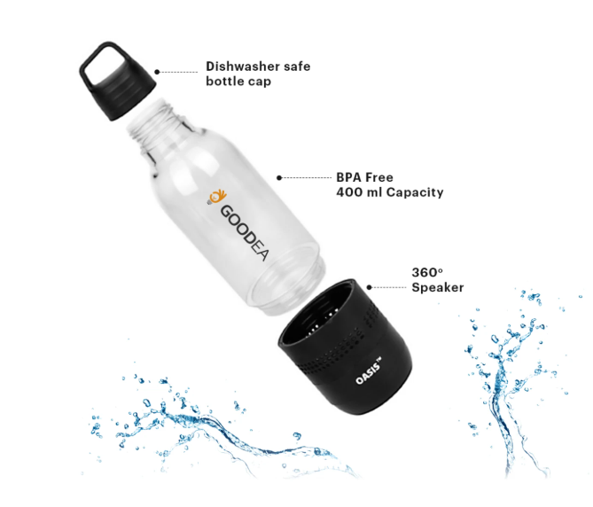 Customized Water Bottle with Wireless Speaker